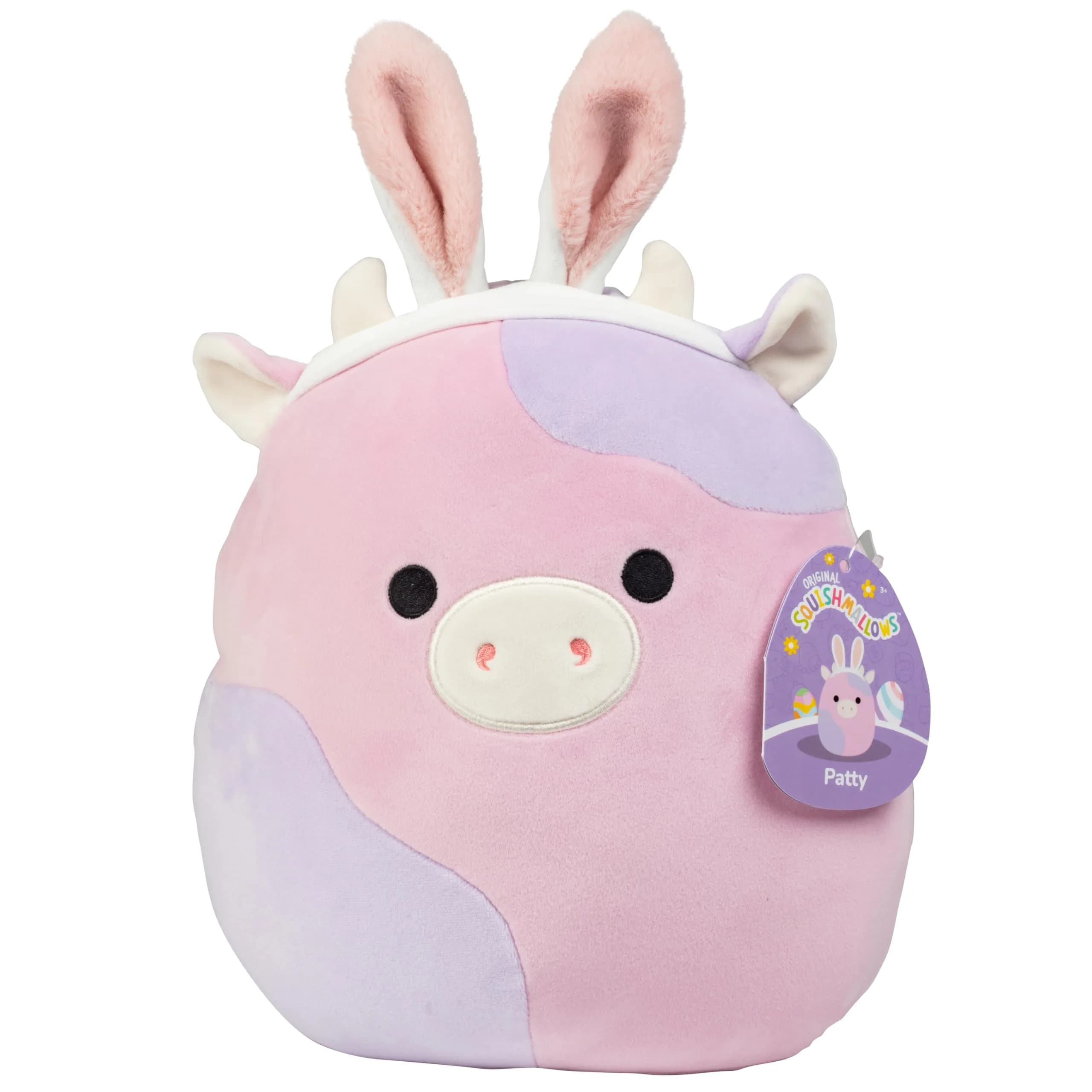 Squishmallows Peter Pig Plush 25.4 cm (10 Inches) | Jazwares Collectible Toy — Purple
