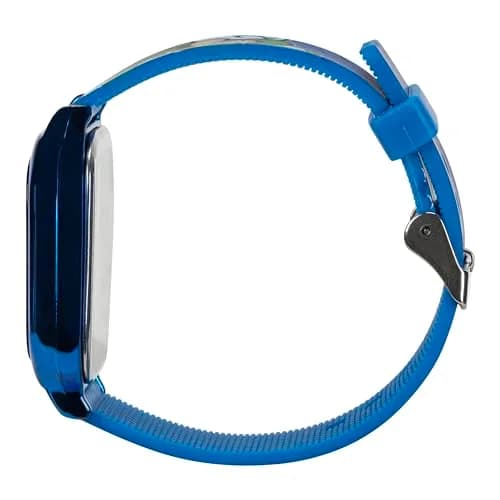 Accutime Super Mario Kids Digital Watch 20mm Blue Silicone Strap | Touch-Activated LED, Fun Mario & Luigi Design thumbnail 3