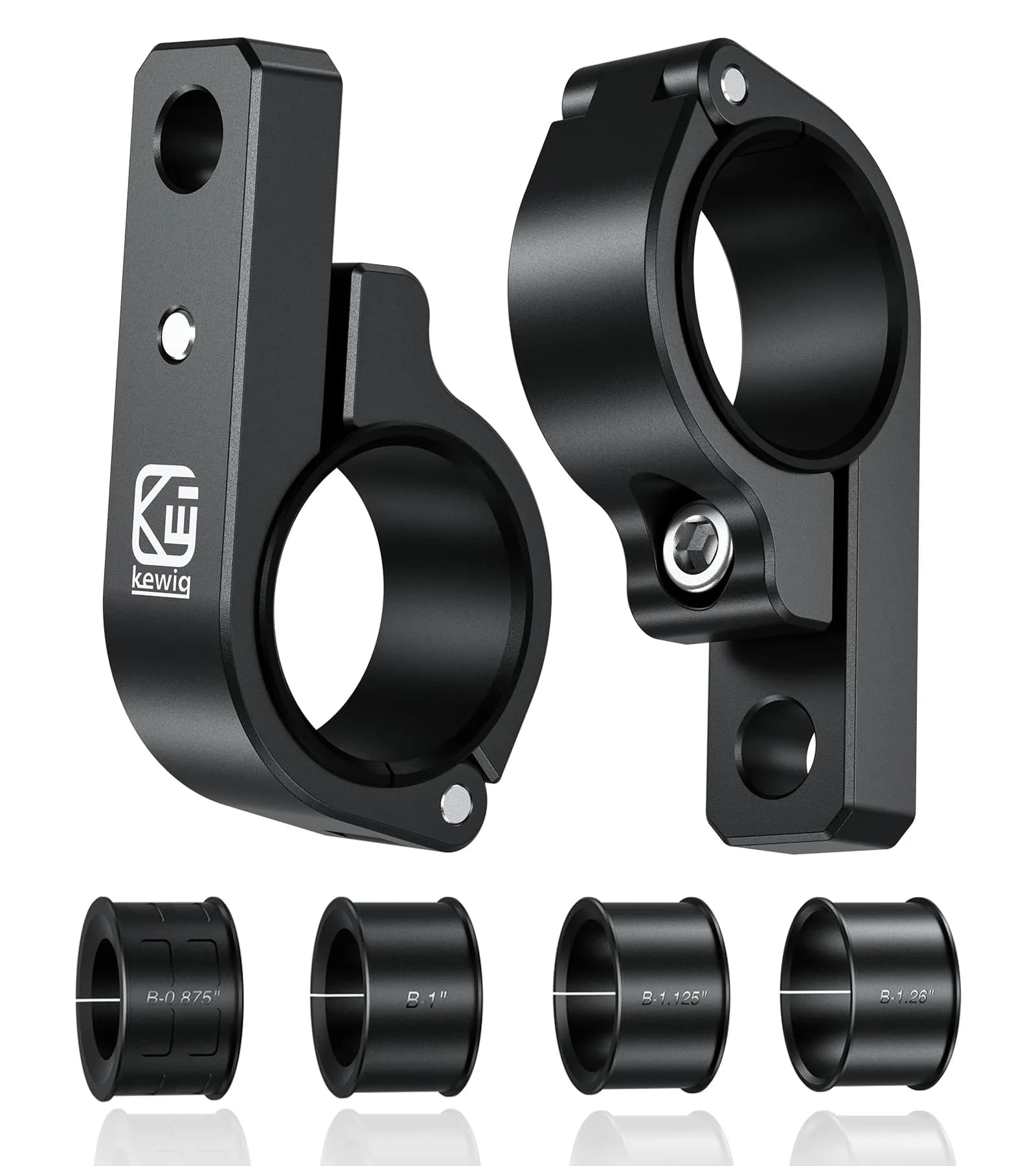 VAZESWIN 2PCS Aluminum Alloy Light Bar Mounts | Heavy-Duty Roll Cage Brackets for Vehicles - main product image