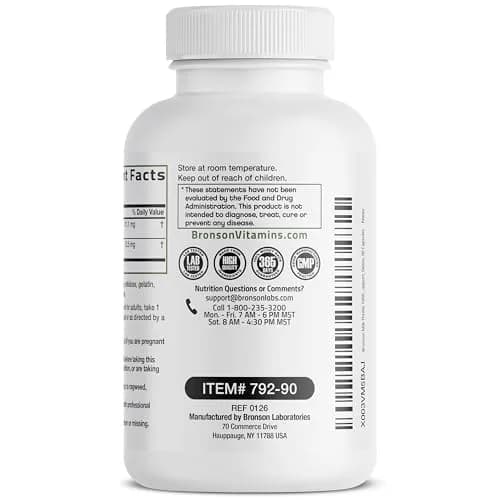 Bronson Milk Thistle Silymarin Marianum & Dandelion Extract 90 Capsules | Liver Support & Detox thumbnail 7