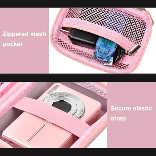 ALKOO Pink Digital Camera Case for Compact Cameras | Fits 5.25x3.75x2.5 Inches thumbnail 6