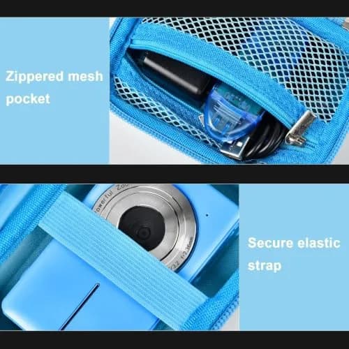 ALKOO Blue Camera Case for Compact Digital Cameras | Fits Kodak Pixpro, Camkory, Mini Cameras (13.3cm x 9.5cm x 6.3cm) thumbnail 6