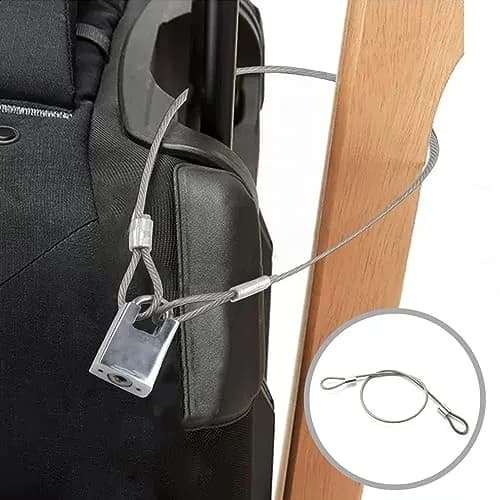 PUSNMI Stainless Steel Cable with Loops 12in | Vinyl Coated, 2mm, 10 Pack thumbnail 6