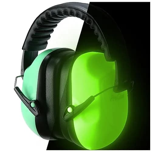 ProCase NRR 28dB Hearing Protection Earmuffs | Adjustable Noise Cancelling Headphones for Adults & Teens (Luminous) thumbnail 1
