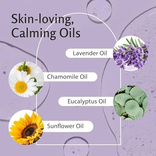 M3 Naturals Lavender Sensual Massage Oil 242ml (8 fl oz) | Calms Mind & Body with Collagen & Stem Cells thumbnail 6