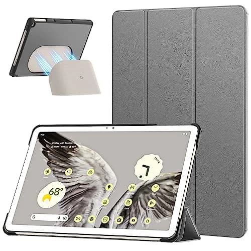 MoKo for Google Pixel Tablet Case 2023 11 inch, Gray | Slim Trifold Stand with Impact-Resistant PC Back thumbnail 1