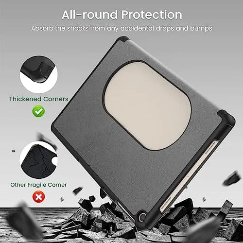 MoKo for Google Pixel Tablet Case 2023 11 inch, Gray | Slim Trifold Stand with Impact-Resistant PC Back thumbnail 5