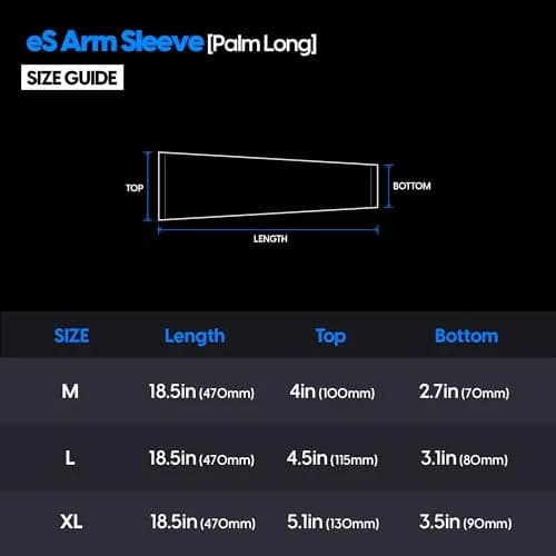 Pulsar Gaming Gears Palm Long Gaming Arm Sleeve, Large, Black | Cooling, Elastic, Durable for eSports thumbnail 7