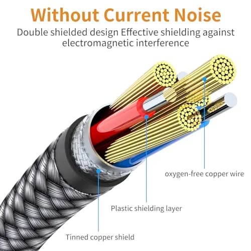 MCSPER 3.5mm to 2.5mm Aux Audio Cable 1.5m (5FT) | High Fidelity Audio Transmission thumbnail 6
