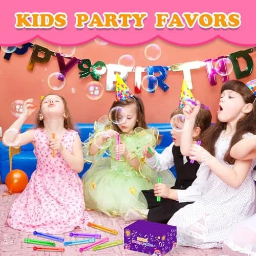 Leetous Mini Bubble Wands 32 Pack | Rainbow Colors, Donut Design, 10.6 cm (4.2 Inches) thumbnail 5
