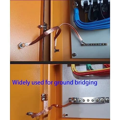 Euogeudel Flat Copper Braid Cable 5m (16.4ft) | Grounding Strap Wire for Electrical Circuits thumbnail 5