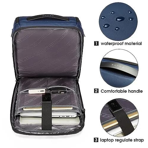 BANGE Business Smart Backpack Waterproof Fit 15.6 Inch Laptop Backpack with USB Charging Port, Travel Durable Backpack (36cm x 18cm x 45cm / 14.2" x 7.1" x 17.7") thumbnail 6
