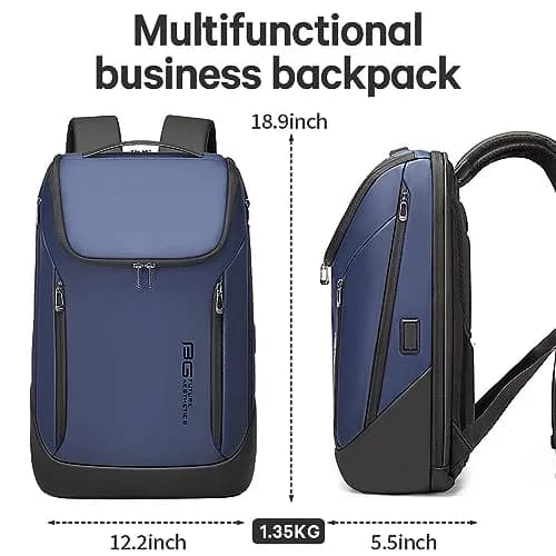 BANGE Business Smart Backpack Waterproof Fit 15.6 Inch Laptop Backpack with USB Charging Port, Travel Durable Backpack (36cm x 18cm x 45cm / 14.2" x 7.1" x 17.7") thumbnail 2