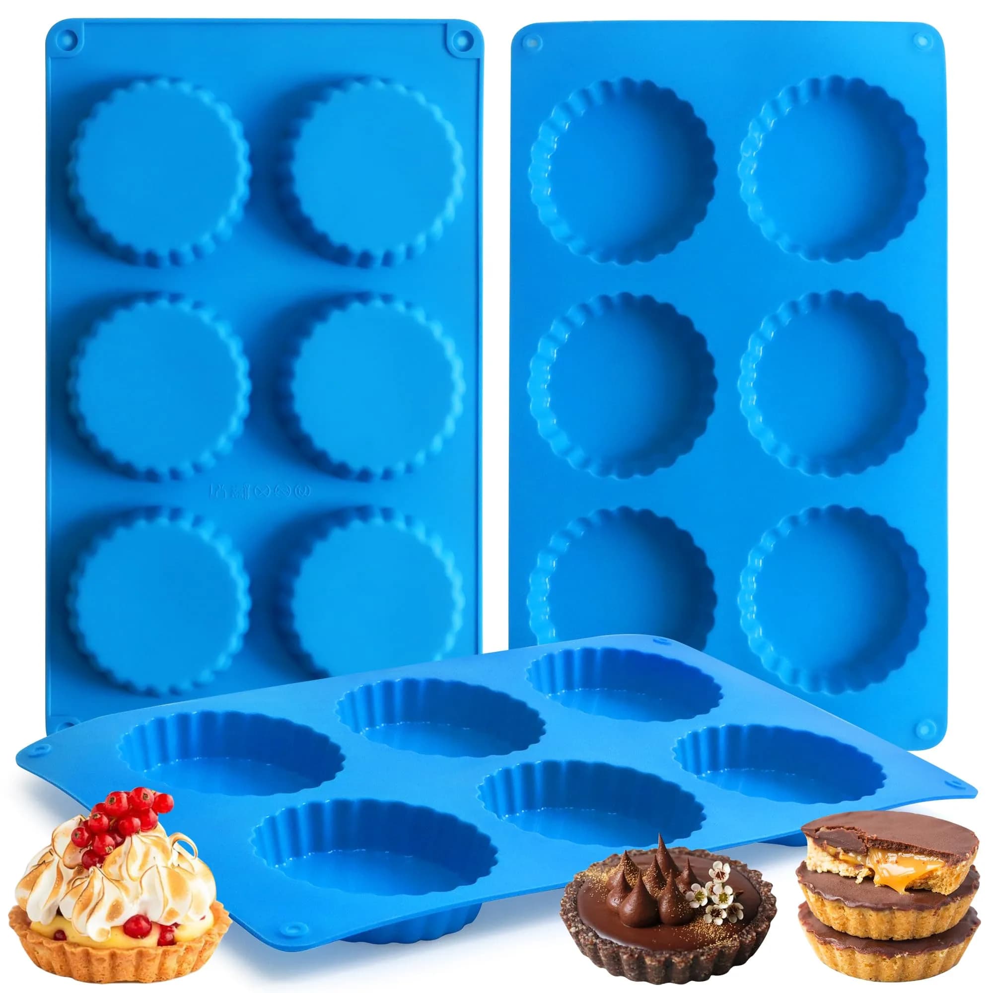 Sidosir Corn Stick Mold Silicone for Baking | 6-Cavity Non-Stick Cake Pan (11" x 6.3") — 3 Inch Keto Cup