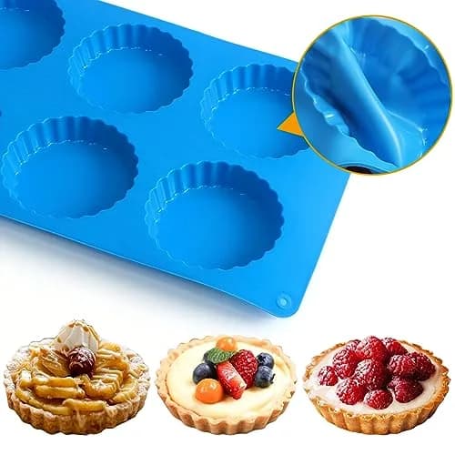 Sidosir 3pcs Peanut Butter Cup Mold | Silicone Mini Tart Pan for Fat Bombs & Brownies (-40°C to 230°C) thumbnail 4