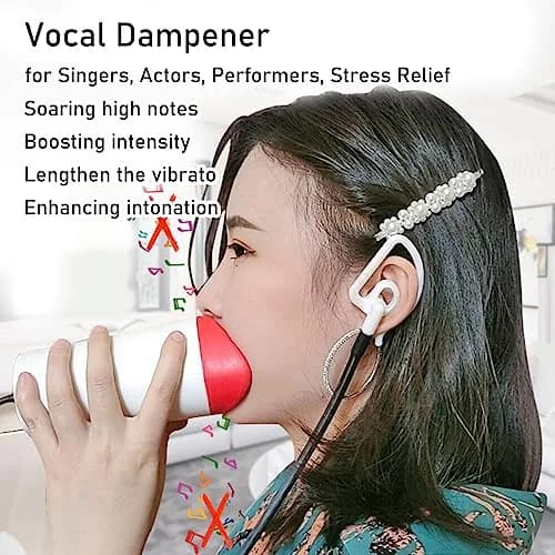 ALKISTA Vocal Dampener for Singing Practice, Portable Soundproof Dome with Thin Tube for Vocal Training & Stress Relief | 159 g (0.35 lb) thumbnail 2