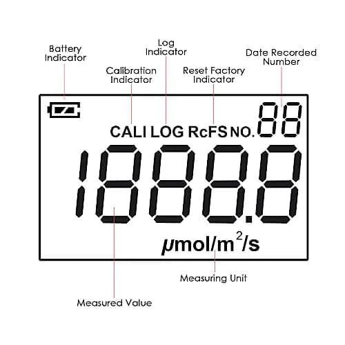 Landtek PAR Meter Quantum Par Meter for LED Grow Lights 400-700nm | Data Logging & Calibration (110-130 words) thumbnail 7