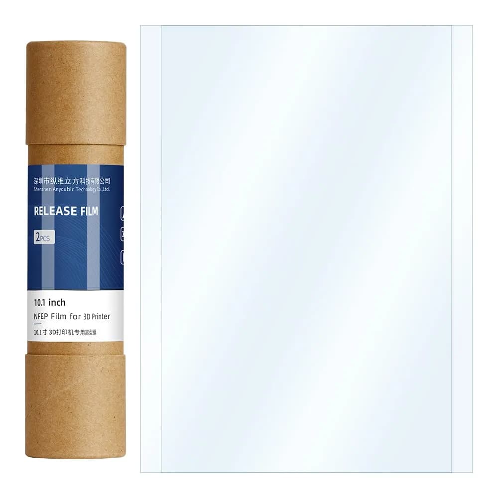 ANYCUBIC 10.1-inch NFEP Film for Photon Mono M5/Photon Mono M5s/M5s Pro/M7/M7 PRO | Precise Release Film for Resin 3D Printing, 2PCS - main product image