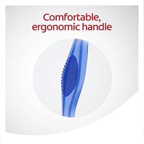 Colgate 360 Adult Toothbrush, Medium (4) Pack | Battery Powered, Red thumbnail 6