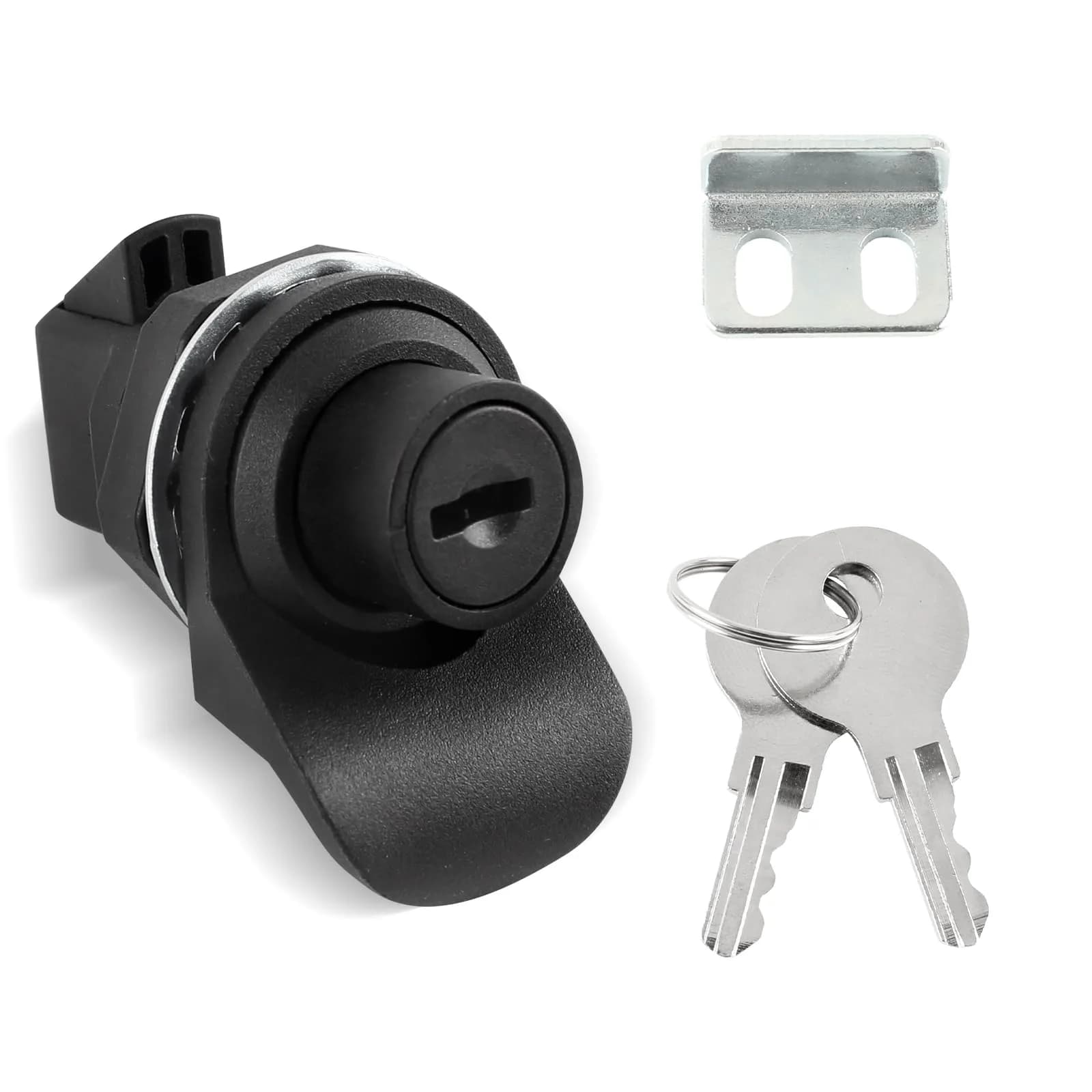 HOWDIA 2Pcs Push Button Lock Glove Box Latch Replacement | Corrosion-Resistant, Easy Install, Versatile for Marine & Vehicle Use — 55 MM