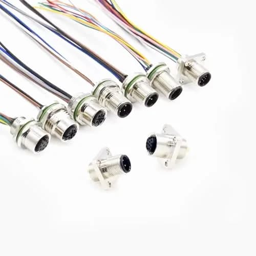 FOWIUNYE M12 5 Pin Male Connector Cable 0.5m (1.64ft) | Waterproof IP67 Aviation Socket thumbnail 5