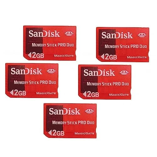 Alphx Innovations 2GB MS PRO Duo Memory Stick for Sony PSP/Camera (Pack of 5) | Gaming Card thumbnail 1