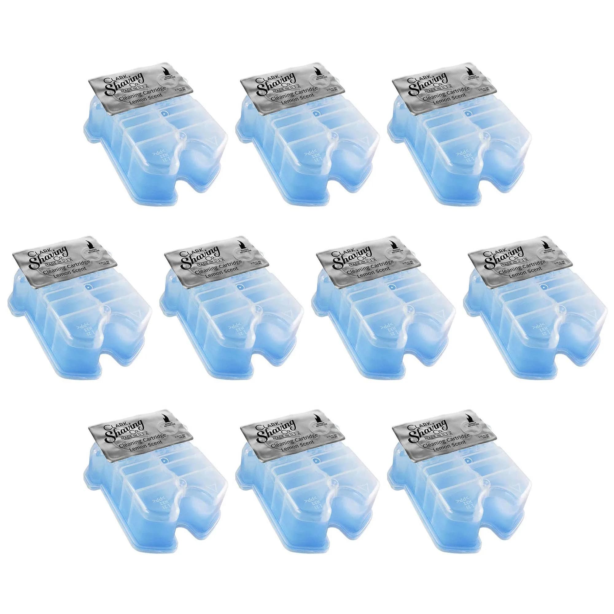 Clark Shaving Co. Refill Cartridges for Braun Clean & Renew System, 10-Pack | Alcohol-Based Cleaning Solution