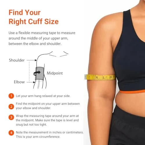 iHealth Extra Large Adult Replacement Blood Pressure Cuff 48cm (18.9") | Clinically Accurate for Big Arms thumbnail 5