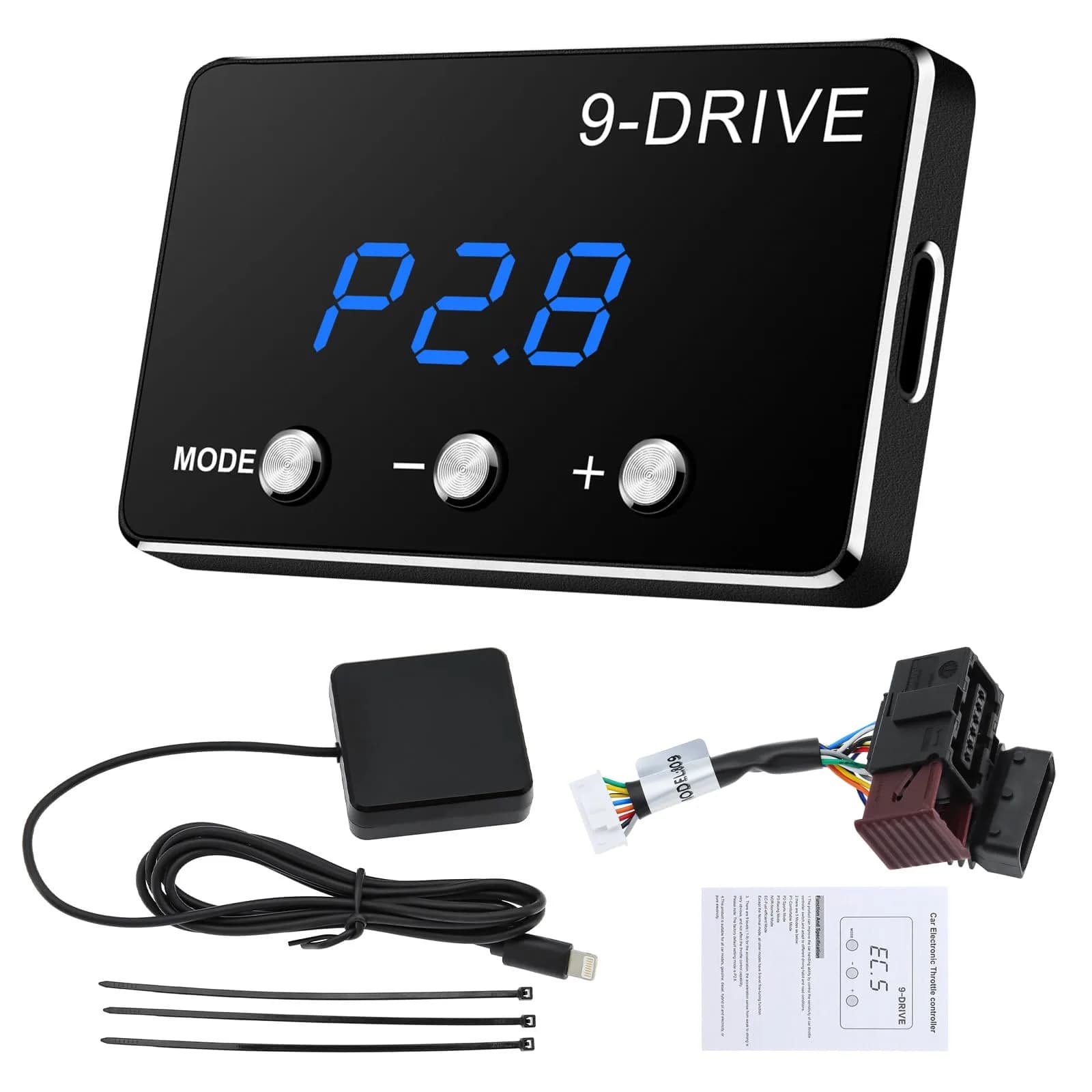 MAIMEIMI Throttle Response Controller, 9 Drive Modes Smart Electronic Pedal Accelerator for Dodge Ram 1500 Jeep Wrangler JL Gladiator JT Nissan Titan Trucks Frontier | 9x9 Drive Modes - main product image