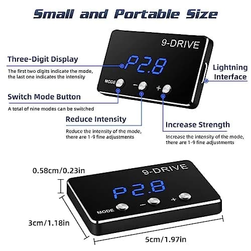 MAIMEIMI Throttle Response Controller, 9 Drive Modes Smart Electronic Pedal Accelerator for Dodge Ram 1500 Jeep Wrangler JL Gladiator JT Nissan Titan Trucks Frontier | 9x9 Drive Modes thumbnail 4