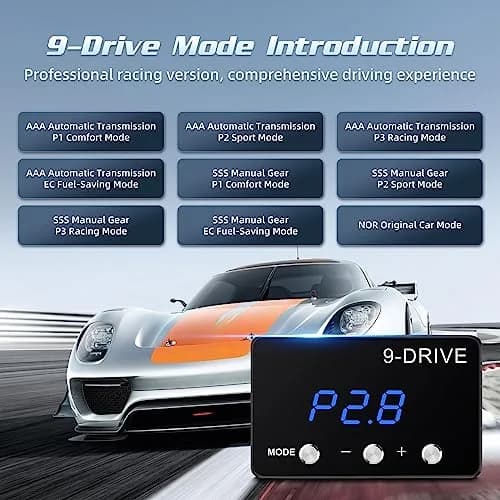 MAIMEIMI Throttle Response Controller, 9 Drive Modes Smart Electronic Pedal Accelerator for Dodge Ram 1500 Jeep Wrangler JL Gladiator JT Nissan Titan Trucks Frontier | 9x9 Drive Modes thumbnail 3