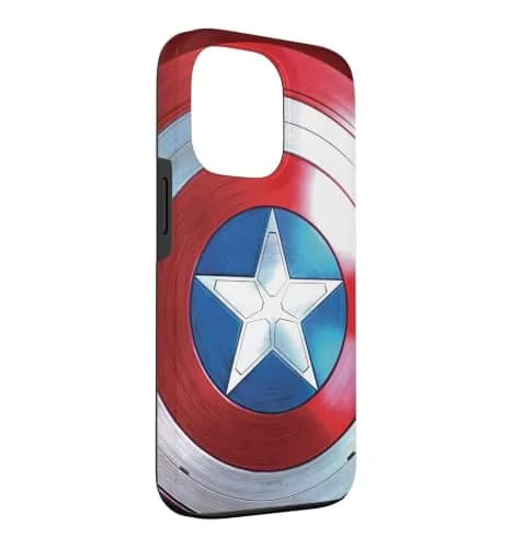 Marvel The Falcon and The Winter Soldier Captain America Shield Phone Case for iPhone 13 Pro | Durable Polycarbonate & TPU thumbnail 3