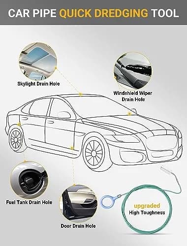 SARDVISA 78-Inch Flexible Sunroof Drain Cleaning Brush | Cleans Narrow Pipes & Curved Tubing thumbnail 3