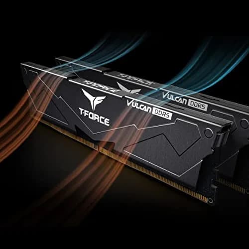 TEAMGROUP T-Force Vulcan DDR5 32GB (2x16GB) 6400MHz CL32 Desktop Memory Module Ram | High-Speed PC5-51200 for Intel 600/700 Series Chipsets thumbnail 9