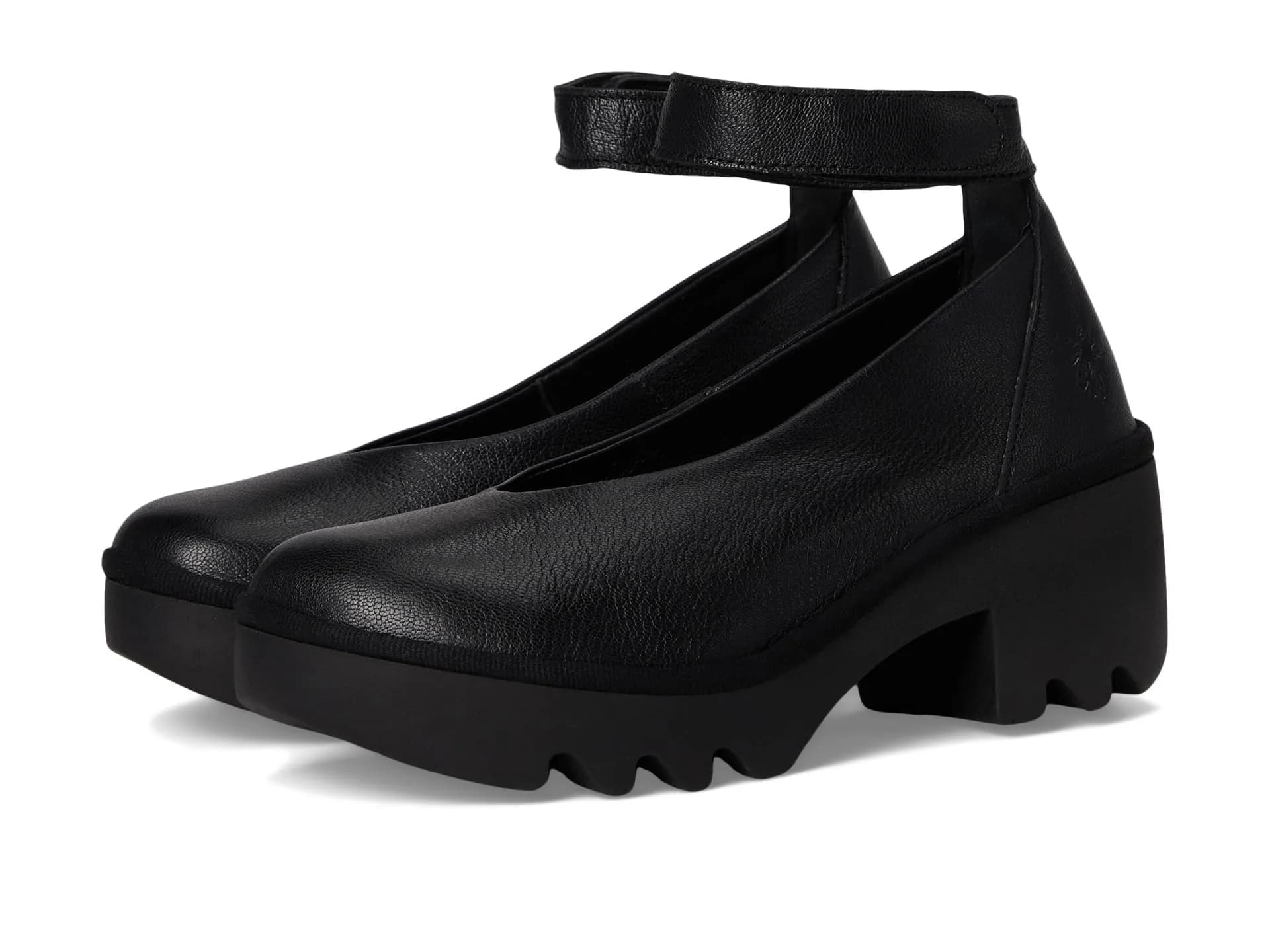 Fly London Tiry497fly Women's Pump Shoes 8 Medium | Rich Leather, Cushioned Comfort — Black / 7.5