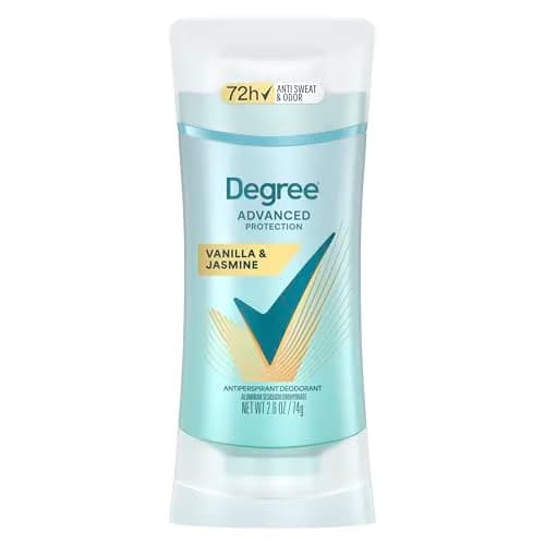 Degree Advanced Protection Antiperspirant Deodorant Vanilla & Jasmine 2.6oz | 72-Hour Sweat & Odor Control thumbnail 1