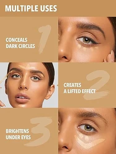 SHEGLAM 12HR Full Coverage Concealer Stick, 3.8g (0.13 Ounce) | Matte Finish for Under Eye & Dark Circles thumbnail 4