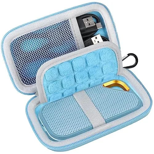Lacdo Hard Carrying Case for SanDisk Portable SSD 500GB | Shockproof Water-Resistant Travel Bag thumbnail 1