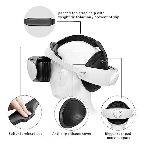 Globular Cluster CMP2 Mod for PS VR 2 - 0.61 kg (1.34 lb) | Enhances Comfort and Stability thumbnail 2