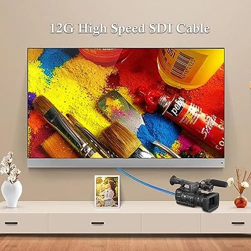 XRDS -RF 12G SDI Cable 6FT | Supports 4K/8K Video, HD-SDI, 3G/6G/12G, 75ohm BNC Male Cable for Video Security thumbnail 6