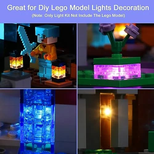 Hilighting LED Light Kit for LEGO Minecraft The Sword Outpost 21244 | Educational Toy Building Block thumbnail 2