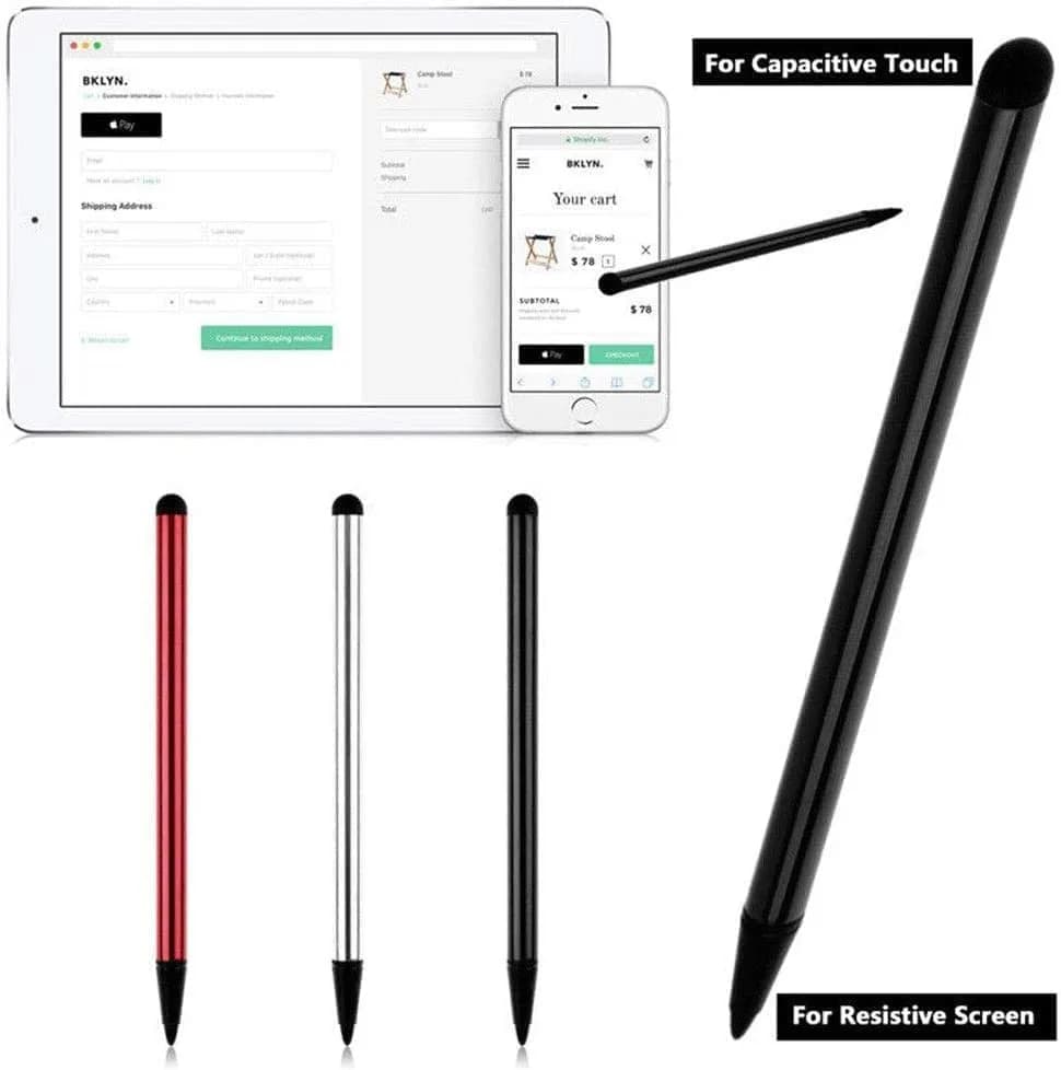 baolaili Universal Stylus Pens for Touch Screens (2-Pack, Black) | Dual Tip for Capacitive & Resistive Screens thumbnail 8