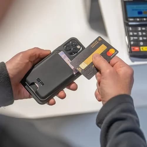 SP CONNECT Card Wallet SPC+ | Slim RFID Shield, Magnetic Closure, Fits 4 Cards, Black thumbnail 5