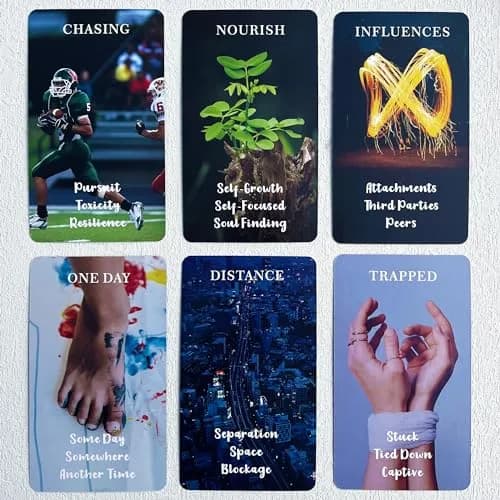 soulme Twin Flame Love Oracle Cards, Hearts Hidden Secrets Oracle Deck, 78 Cards for Beginners | Uncover True Heart Space thumbnail 7