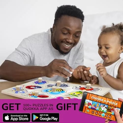 Quokka Wooden Puzzles for Toddlers 1-3 | Bright, Durable & Educational (6 Pack, Ages 2-4) thumbnail 6