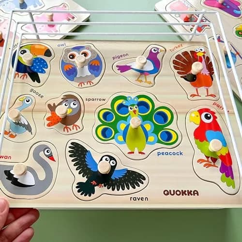 Quokka Wooden Puzzles for Toddlers 1-3 | Bright, Durable & Educational (6 Pack, Ages 2-4) thumbnail 8