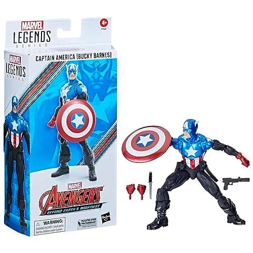 MARVEL THE AVENGERS Avengers: Beyond Earth's Mightiest Marvel Legends Figurine Captain America (Bucky Barnes) 15cm | Marvel Action Figure for Kids thumbnail 1