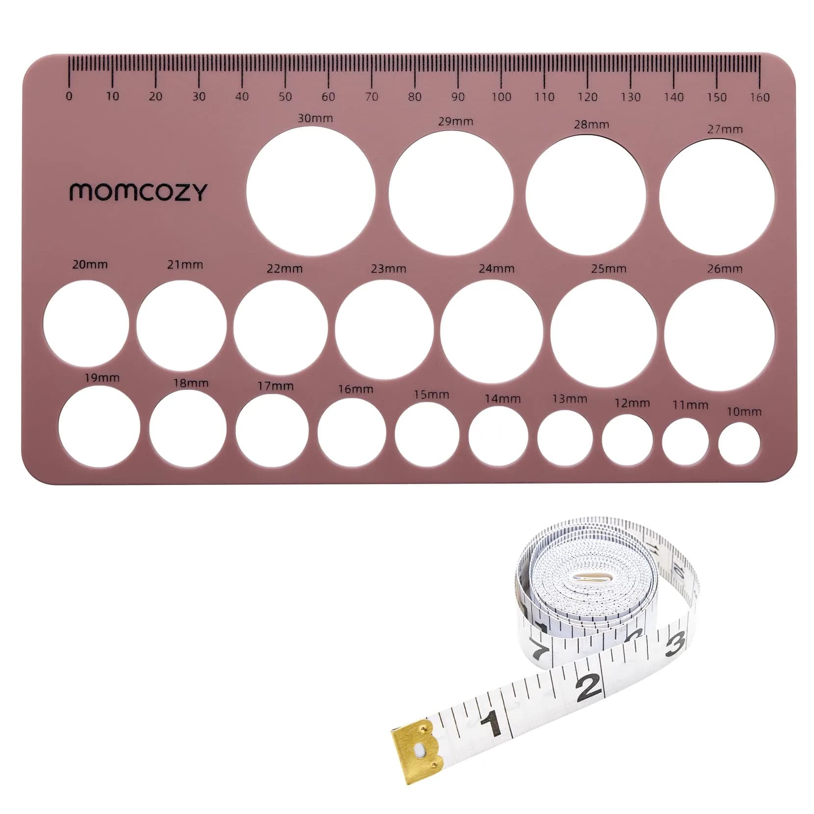 Momcozy Nipple Ruler for Flange Sizing, Silicone Measurement Tool 10-30mm | Essential for Breast Pump Fitting