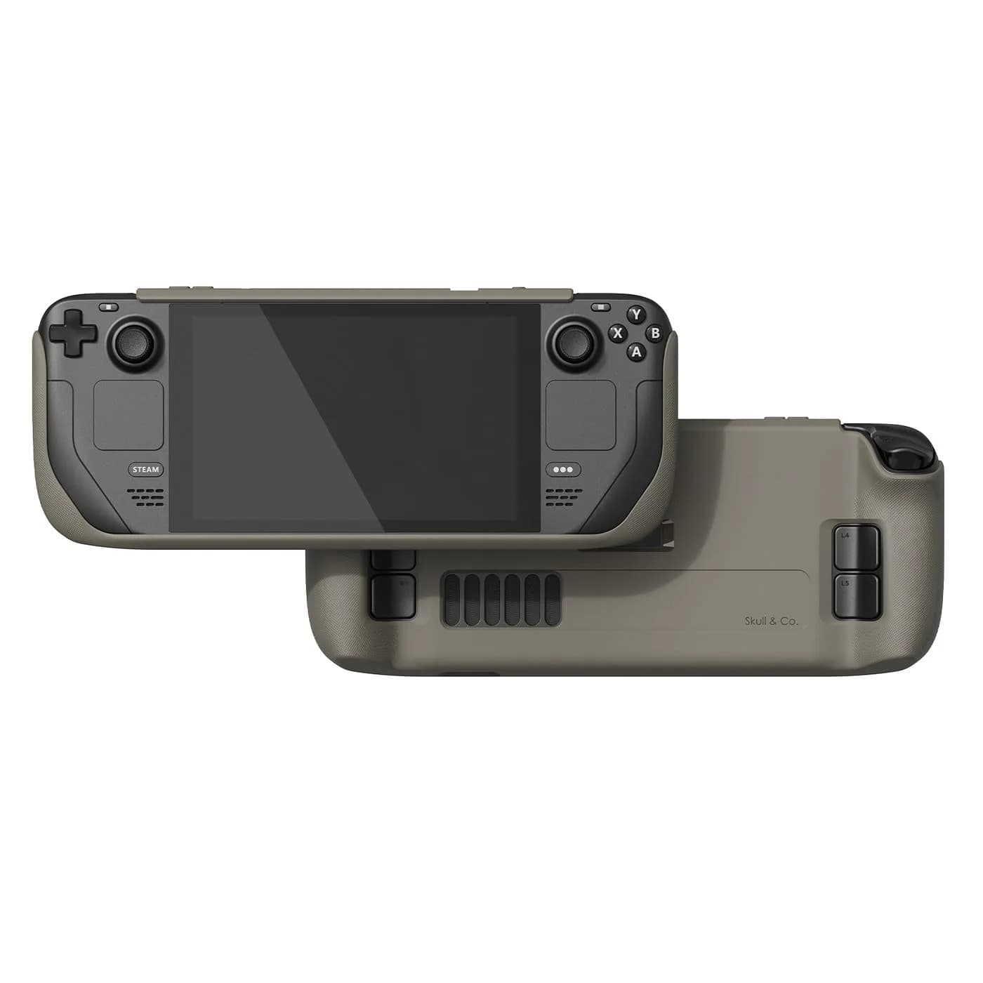 SAVAGE RAVEN GripCase SD for Steam Deck Galactic Purple | Textured Grips, 75° Stand, USB-C Cutout — Coyote Gray / GripCase