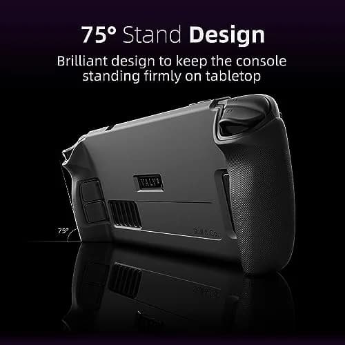 SAVAGE RAVEN Skull & Co. GripCase SD for Steam Deck: Coyote Gray | Soft Protective Case with Textured Grips & Stand thumbnail 4